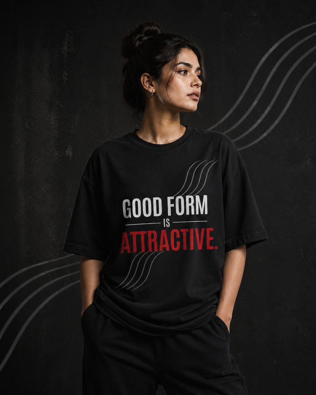 UrbanFold™ Good Form Is Attractive. | Breathable Oversized Tee