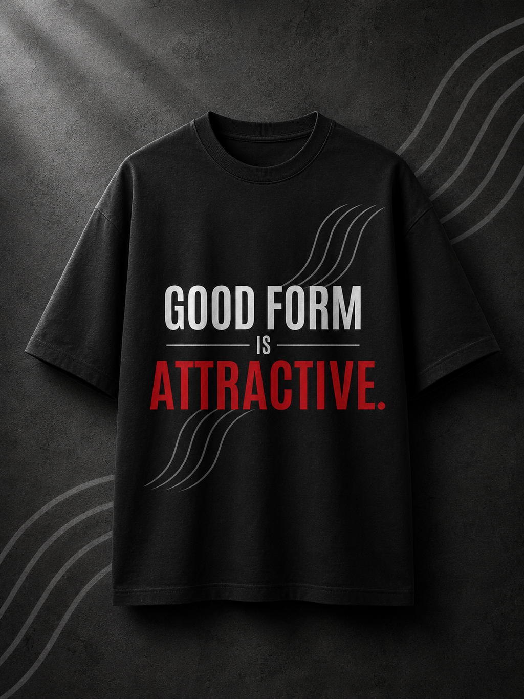 UrbanFold™ Good Form Is Attractive. | Breathable Oversized Tee