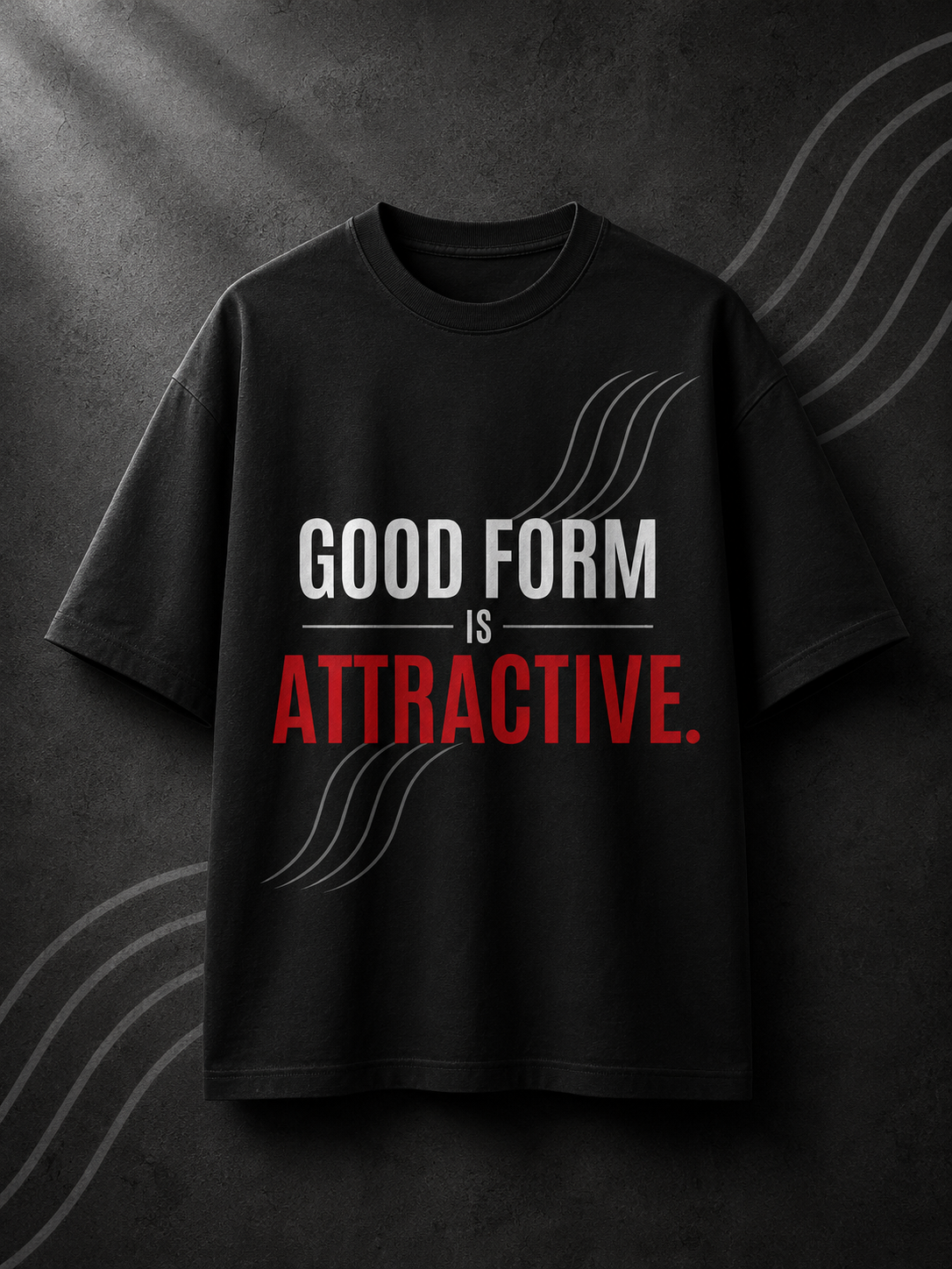 UrbanFold™ Good Form Is Attractive. | Breathable Oversized Tee