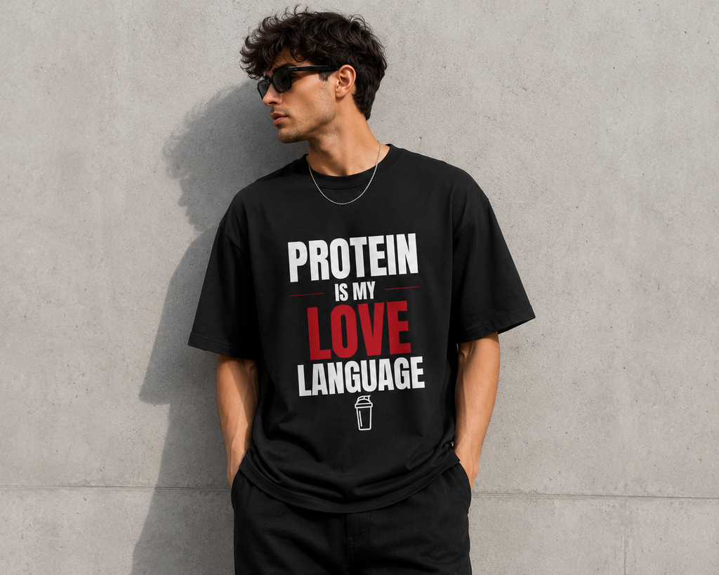 UrbanFold™ Protein Is My Love Language |Essential Oversized Tee