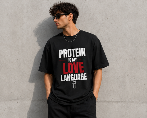 UrbanFold™ Protein Is My Love Language |Essential Oversized Tee