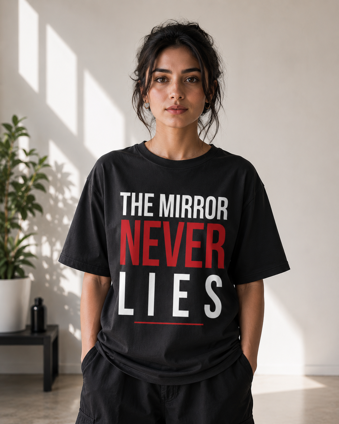 UrbanFold™ The Mirror Never Lies |Essential Oversized Tee