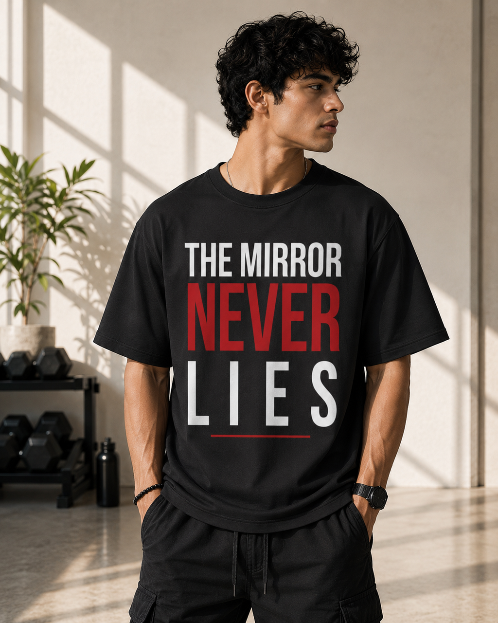 UrbanFold™ The Mirror Never Lies |Essential Oversized Tee